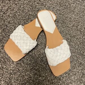Marc Fisher White Sandals